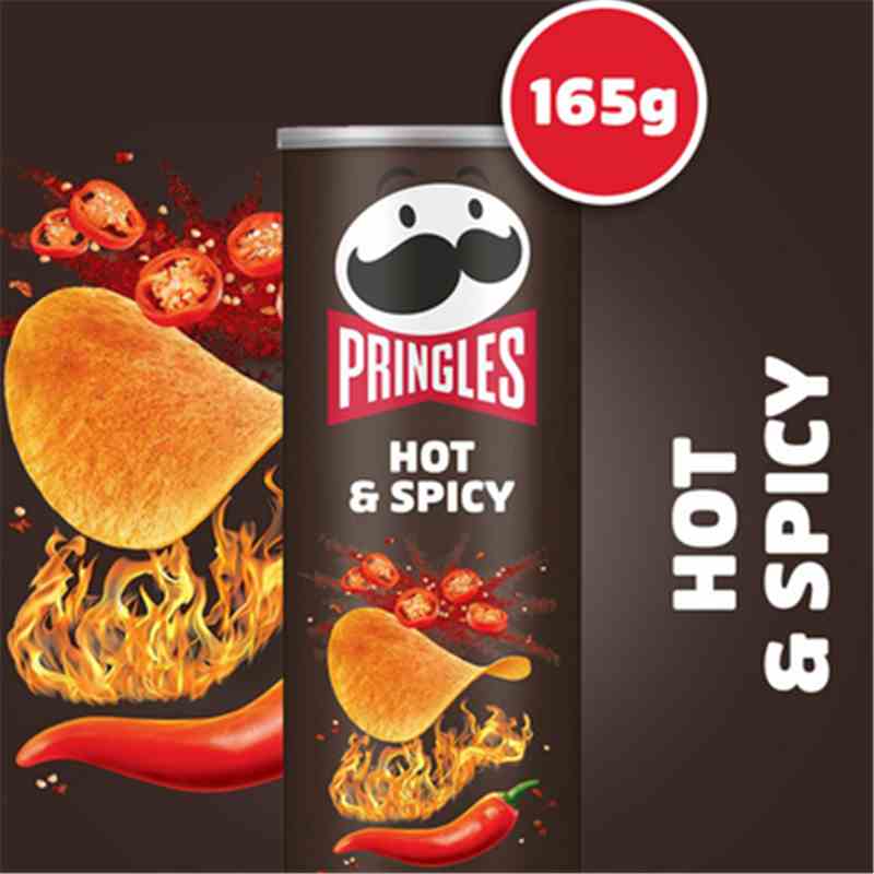 Pringels 165g - Hot & Spicy Karton