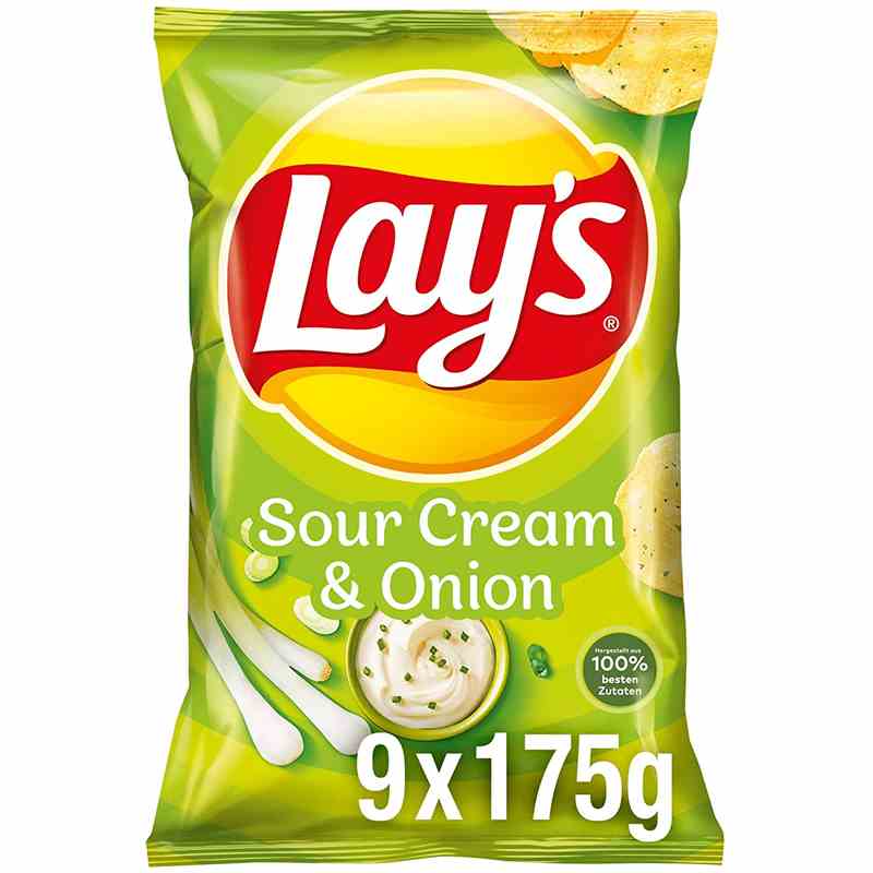 Lay´s 150g - Sour Cream & Onion Karton