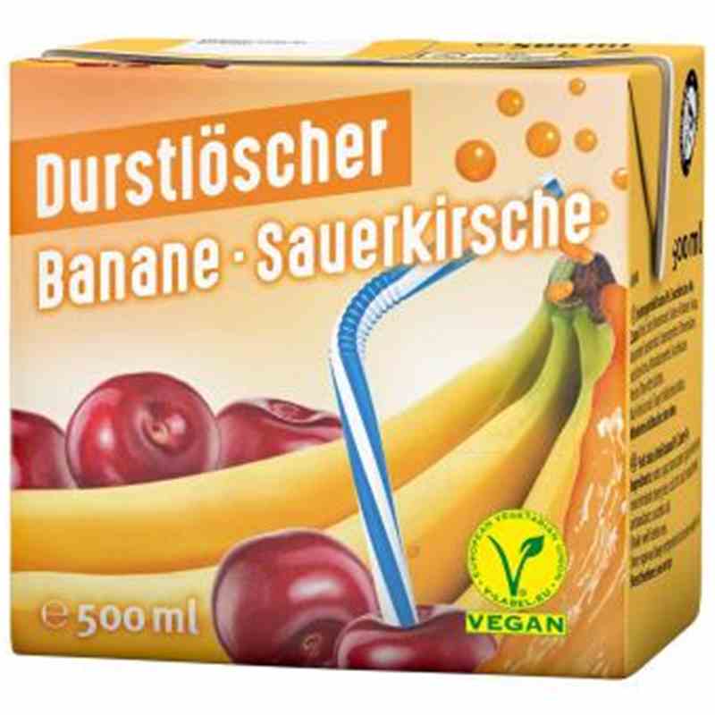 Durstlöscher - Banane & Kirsche Karton