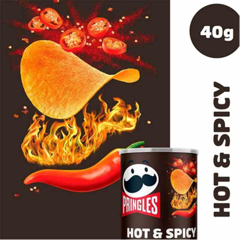 Pringels 40g - Hot & Spicy Karton