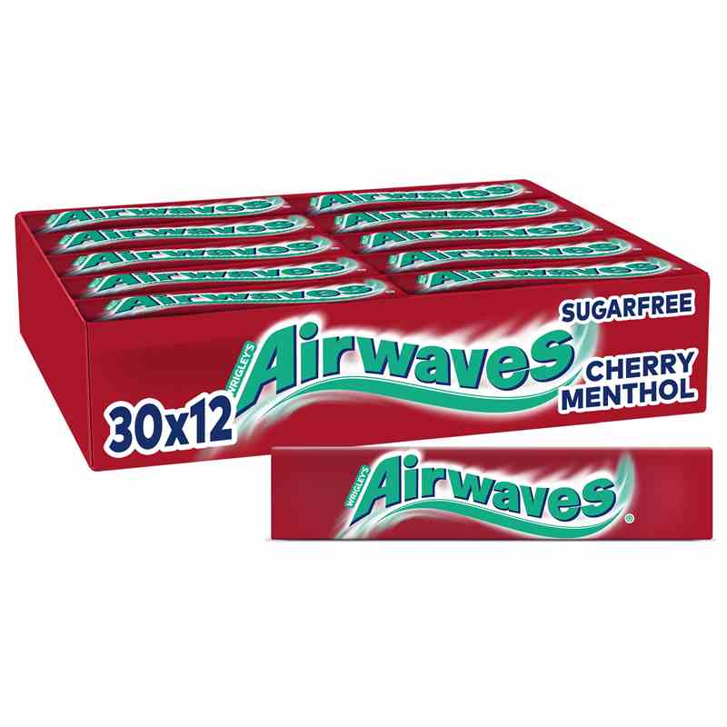 Kaugummi Wrigleys Airwaves - Cherry Menthol Karton