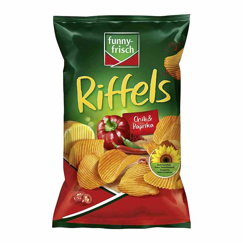 Funny Frisch 150g - Riffels Chili Paprika Karton