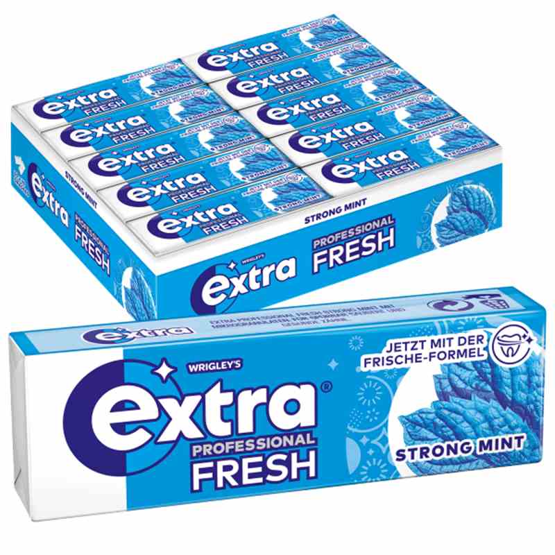 Kaugummi Prof. White Extra 30`er - Strong Mint Karton
