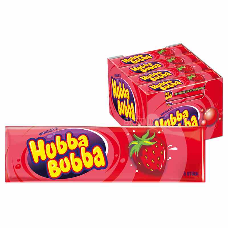 Kaugummi Hubba Bubba - Strawberry Karton