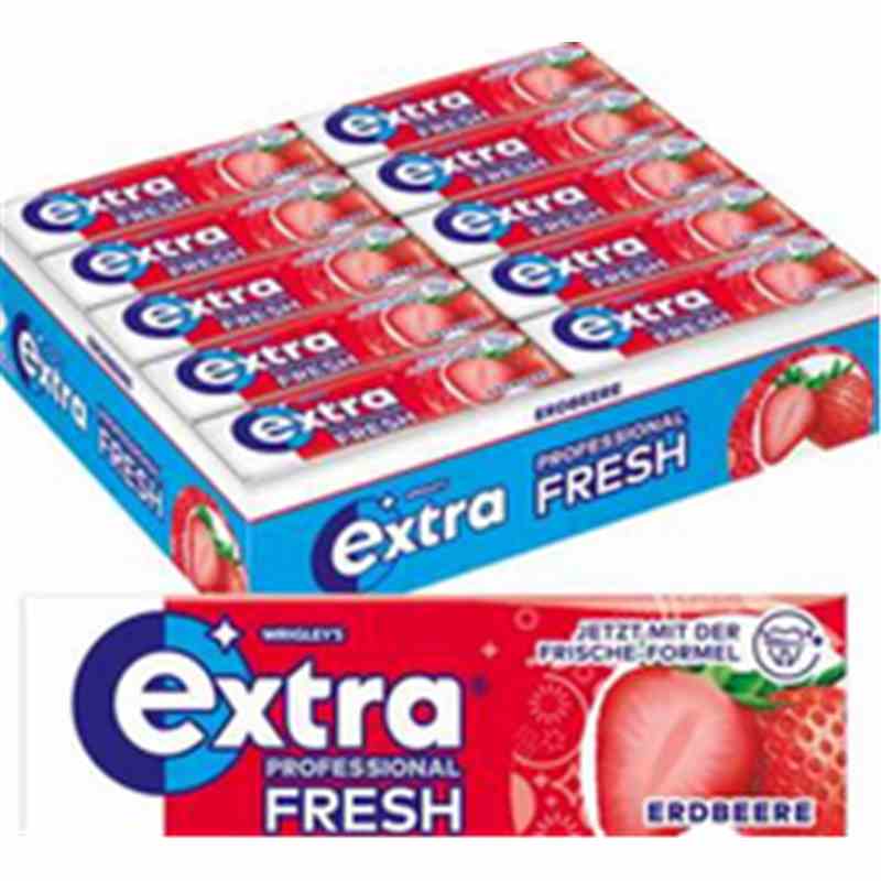 Kaugummi Extra 30`er - Strawberry Karton