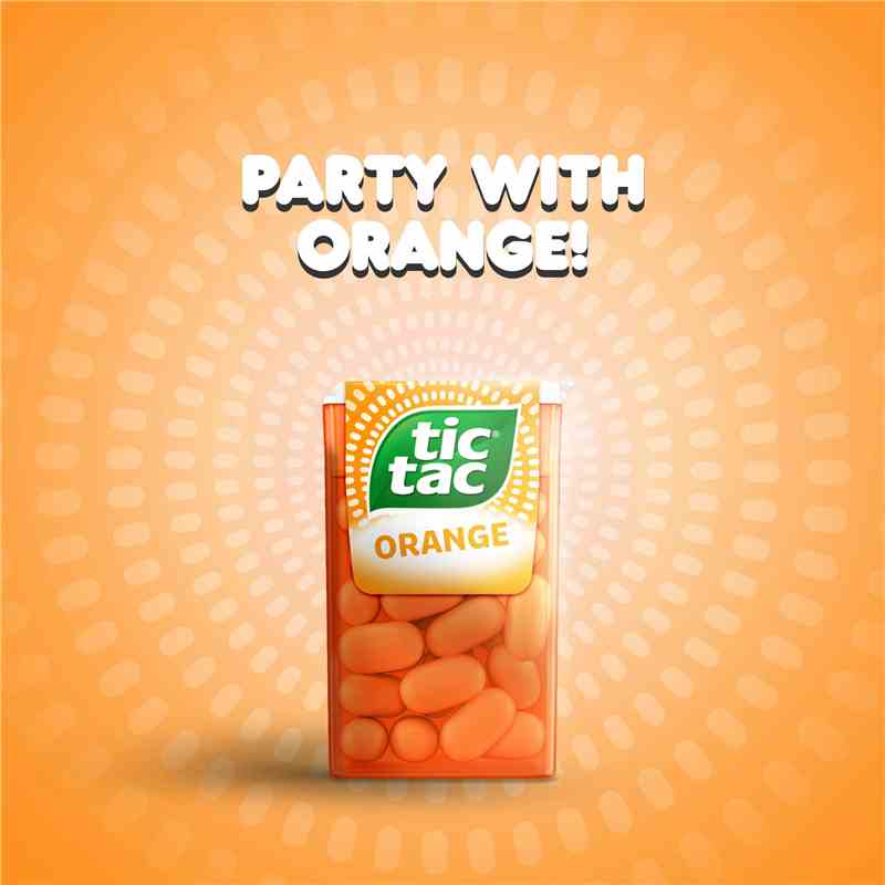 Tic Tac Orange 18 g Karton