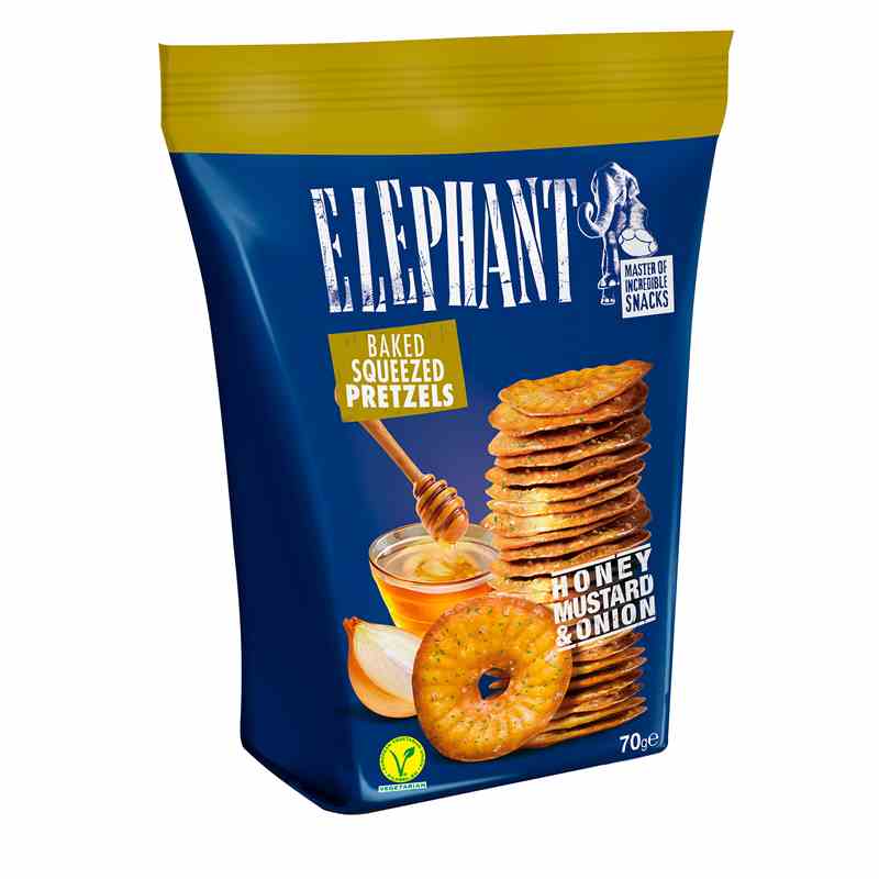 Elephant 70g - Honig Senf & Zwiebel Karton