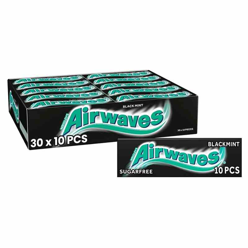 Kaugummi Wrigleys Airwaves - Black Mint Karton