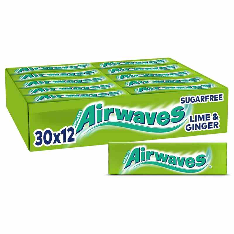 Kaugummi Wrigleys Airwaves - Lime Ginger Karton