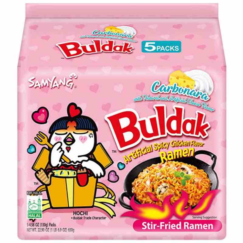 Buldak Nudel - Carbonara Ramen (Pink) Karton