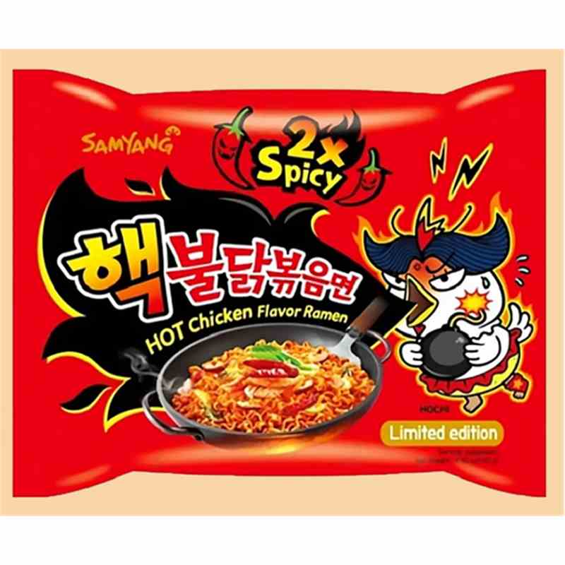 Buldak Nudel - 2x Spicy Hot Chicken Ramen ( Rot ) Karton