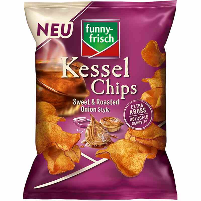 Funny Frisch 120g - Kessel Sweet & Roasted Onion Karton