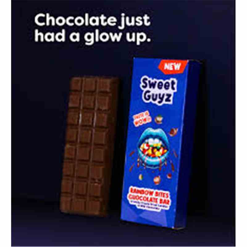 Usa Schokolade - Sweet Guyz Rainbow B. Chocolate Bar Karton