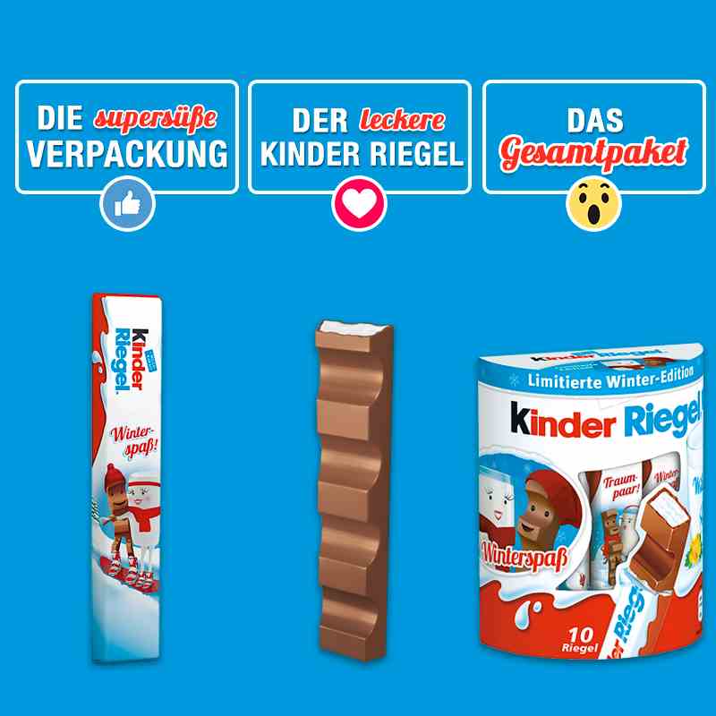 Kinder - Kinder Riegel ( Einzelriegel ) Karton