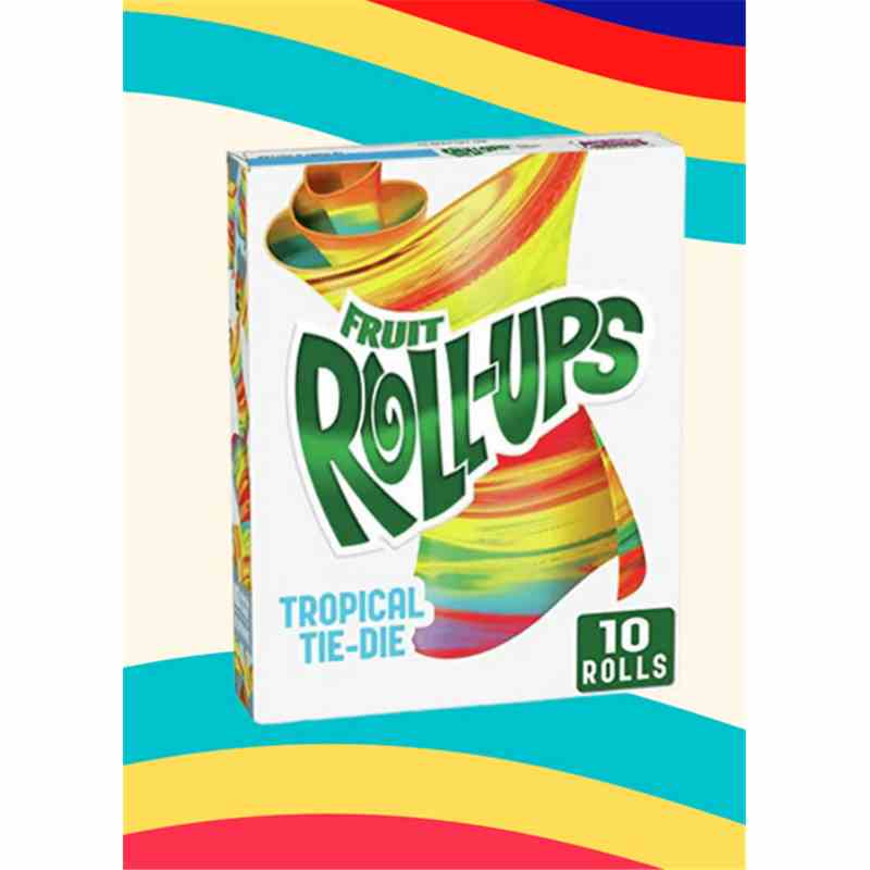 Usa Snack`s - Fruit Roll Up`s - Tropical Tie Dye Karton