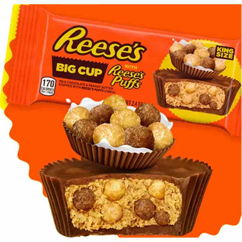 Usa Schokolade - Reese`s - Big Cup Puffs ( King Size ) Karton