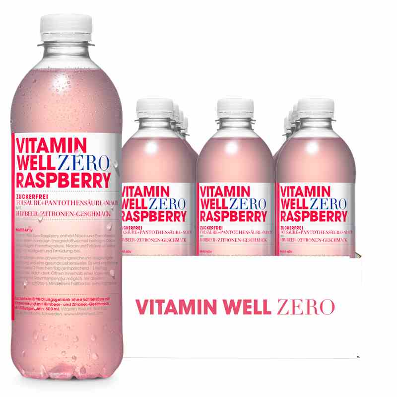 Vitamin Well 500ml - Zero Raspberry Karton