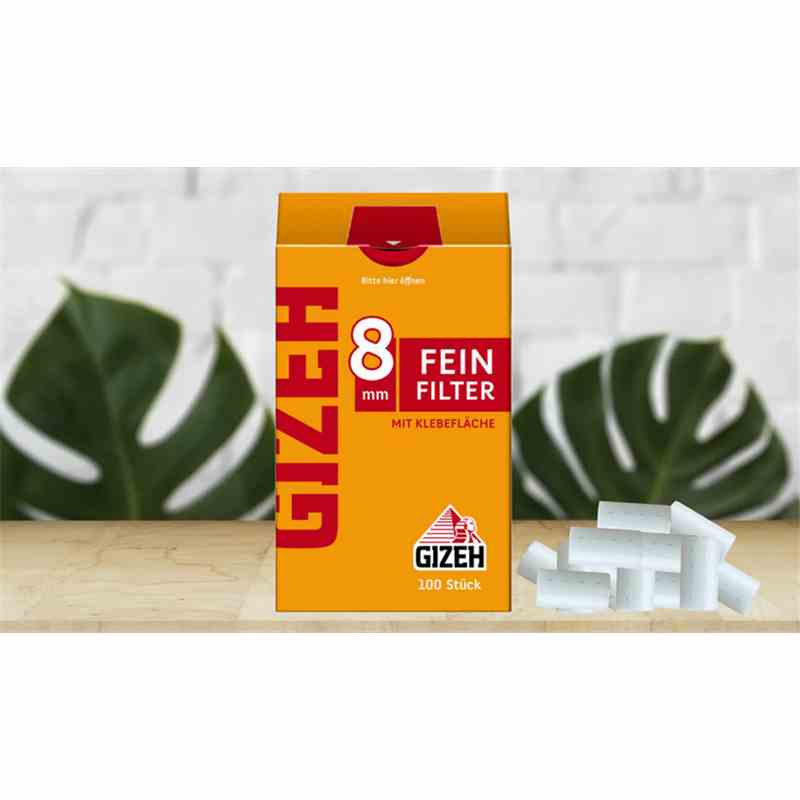 Gizeh - Filter Sticks Extra Slim 8mm Karton