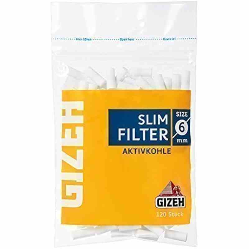 Gizeh Filter - Slim Filter Aktivkohle Karton