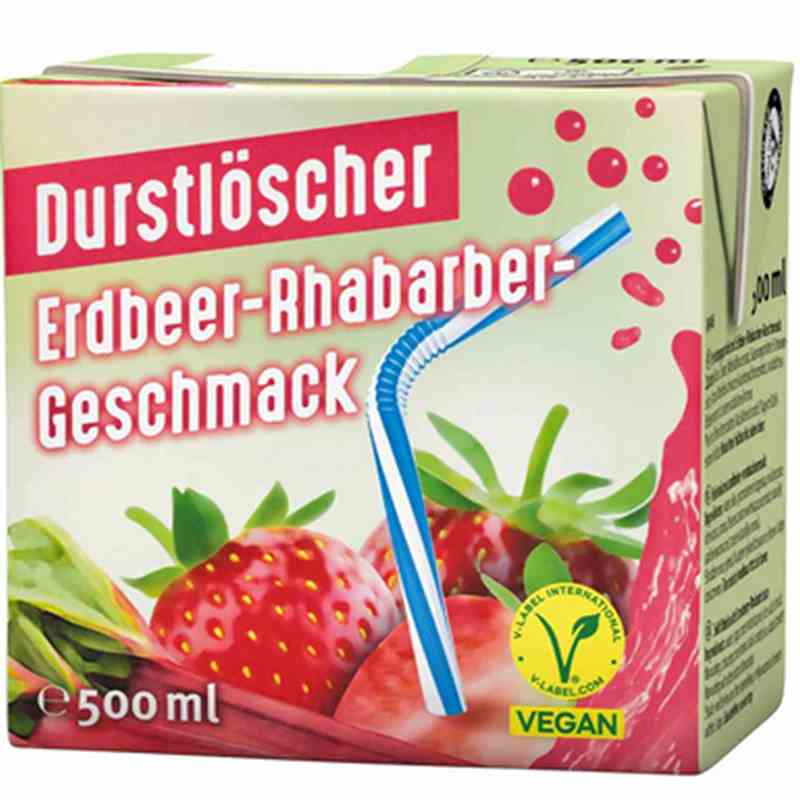 Durstlöscher - Neu Erdbeer Rhabarber Karton