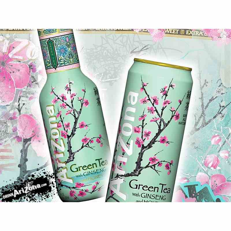 AriZona Original Green Tea with Honey 0.5L Karton