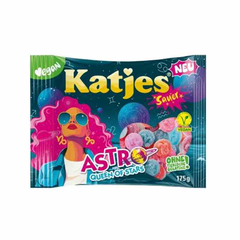 Katjes 175g - Neu Astro Queen of Stars Karton