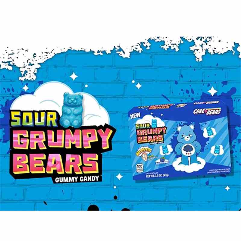 Usa Theater Box - Warheads Sour Grumpy Bears Karton