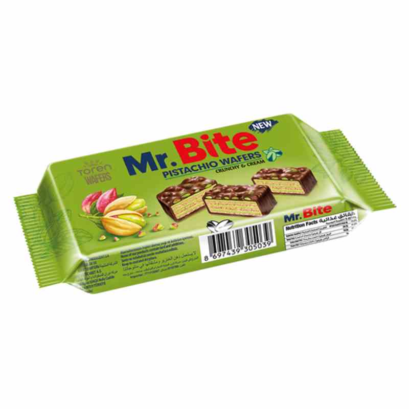 Mr.Bite Waffel - Pistazie Karton