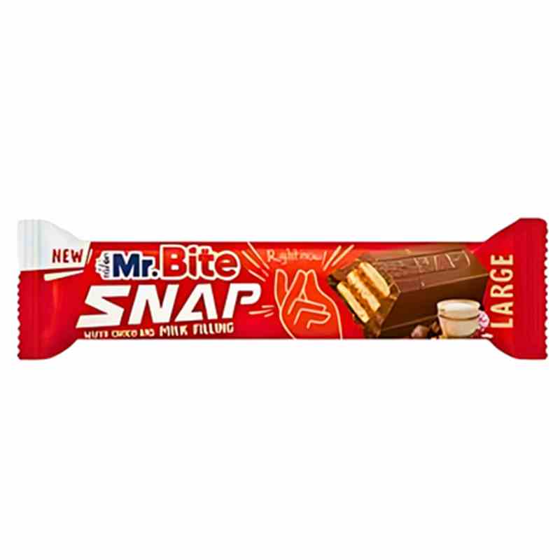 Mr.Bite Snap Waffel -  Milch Schokolade - Kakao Karton
