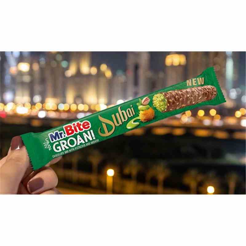 Mr.Bite Groan Pistazie 35g -  Dubai Karton