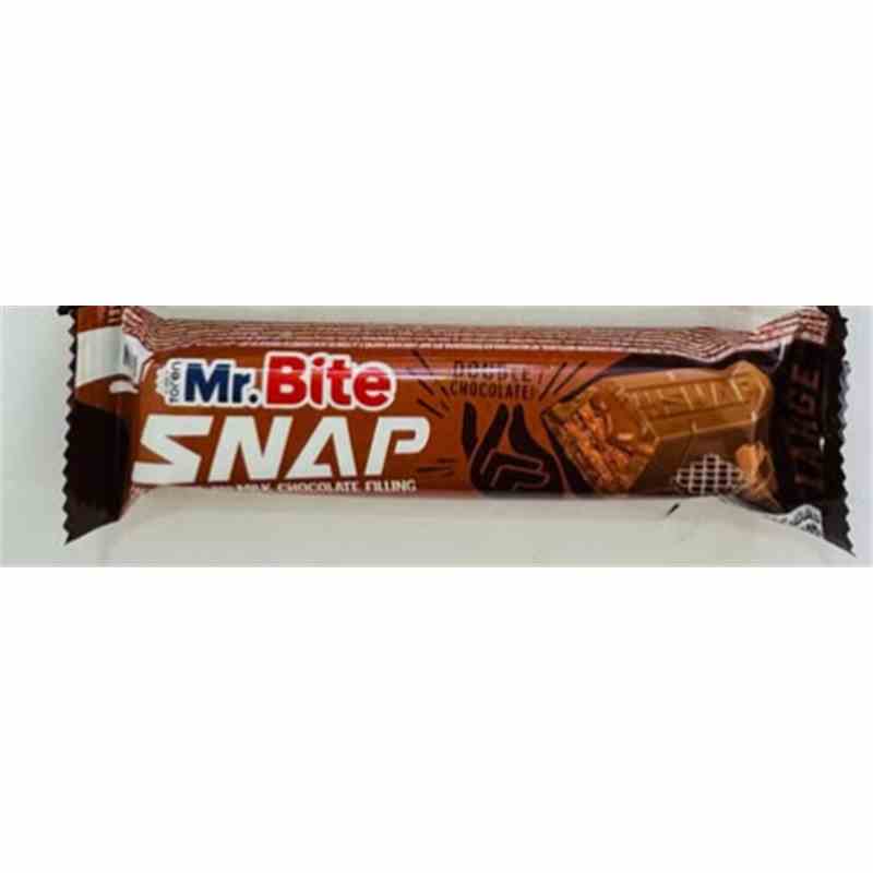 Mr.Bite Snap Kakao Waffel - Milch Schokolade Karton