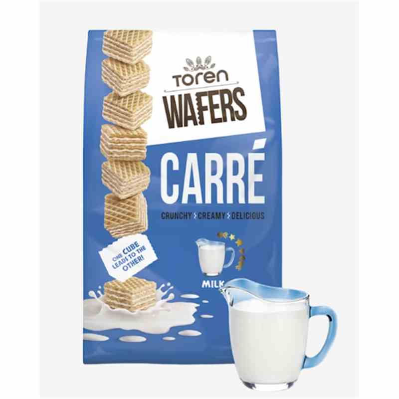 Mr. Bite Toren Waffel Carre 250g- Milk Cream Karton