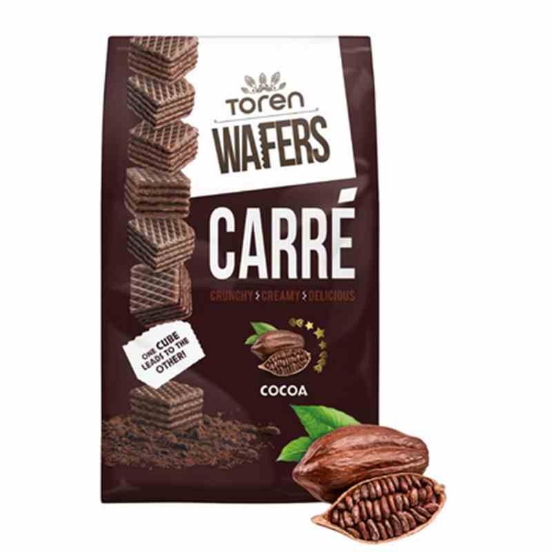 Mr. Bite Toren Waffel Carre 250g - Kakao Karton