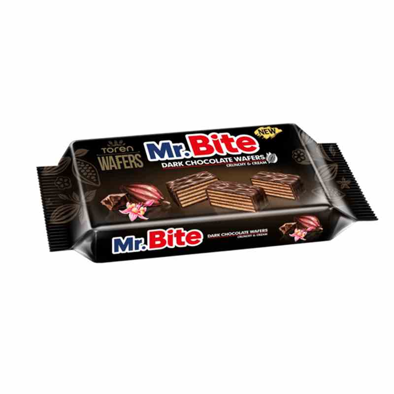 Mr.Bite Waffel 38g - Dark Schokolade Karton