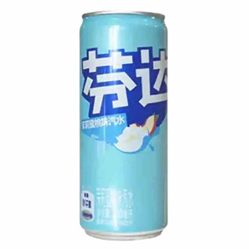 2 Asia - China Fanta Dose 330ml  -  Jasmin Peach (Blau) Karton